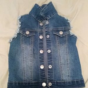 Blue jean vest